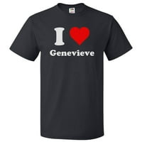 Любов genevieve тениска i heart genevieve tee подарък