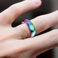 Пръстени за жени мода колоритен Титан стомана пръстен годеж двойка пръстен бижута подаръци модни пръстени сплав Многоцветен