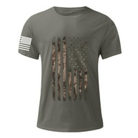 Мъжка Тениска Летен Ден На Независимостта Случайни Мода Отпечатани Тениски С Къс Ръкав Мъжки Развлекателни Дрехи