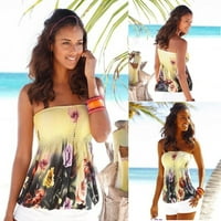 Дамска мода плаж ваканция едно гърло тръба Топ дигитален печат върхове модни дрехи риза блуза суитчър