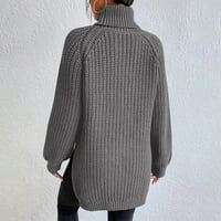 Absuyy модни пуловери за жени торбисти нови модни спестявания- лек плътно цвят с дълъг ръкав с дълъг ръкав плетен разтегател меки ежедневни пуловерни върхове