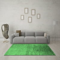 Ahgly Company Indoor Rectangle Oriental Emerald Green Industrial Area Rugs, 2 '5'