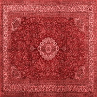Ahgly Company Indoor Square Персийски червени традиционни килими, 5 'квадрат