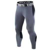 Панталони за мъже Просвещение Мъжки лятна фитнес пачуърк бодибилдинг кожа плътно изсушаване на дълги спортни панталони панталони