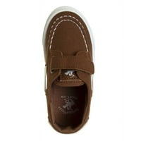 Beverly Hills Polo Club Boys Fashion Sneakers: Boat Shoes, Slip -On Loafers, ежедневни училищни обувки - тен, 9