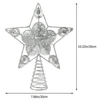 Коледно звездно дърво Топър метал Hallow Tree Star Xmas Decoration Decoration