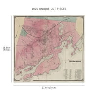 Пъзел- Карта на New York Plate 38: New Rochelle, Westchester Co. N. Y. Beers, F. W. (Cartogr