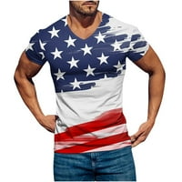 Ден на независимостта Пуловер фитнес спортни шорти ръкави тениска блуза