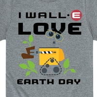 Wall -E - Day Love Earth - Графична тениска за малко дете и младежи