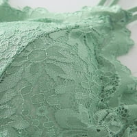 Puntoco жени сутиен разчистване жена дантела красота гръб солидна каишка опаковка куха сутиен бельо зелено S-m