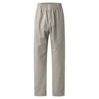 B91XZ мъжки панталони Мъжки модни ежедневни свободни памук плюс размер джоб