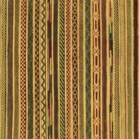 Ahgly Company Indoor Rectangle Southwestern Brown Country Country Rugs, 2 '3'