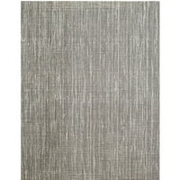 Kane Carpet 8 'Tampa Grey и Ivory Broadloom Кръгла вълна смес за смес за хвърляне на килим