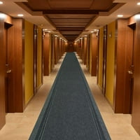 Персонализиран размер за проследяване на размера тънък бегач килим non skid Indoor Outdoor Runner Rugs за вътрешен двор, домашен вход или офис, солиден сив цвят нарязване на размери килимче бегач