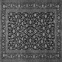 Ahgly Company Indoor Square Persian Grey Traditional Area Cugs, 4 'квадрат