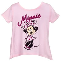 Disney Minnie Mouse Pink Youth тениска-5 6