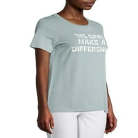 Грей от Грейсън социални Женски еквилайзери графична тениска с къси ръкави