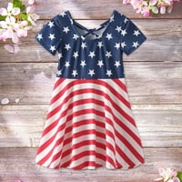 Odeerbi Girls Rass Baby Girls Clothes Toddler Dead Independence Day Празник