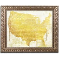 Търговска марка изобразително изкуство американска мечта втори платно изкуство по цвят Пекарна, злато богато украсена рамка