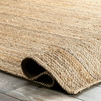 Ръчно изработена площ килим съвременен естествен тен сплетен килим за юта