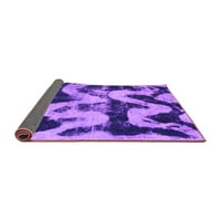 Ahgly Company Indoor Square Oriental Purple Modern Area Rugs, 5 'квадрат