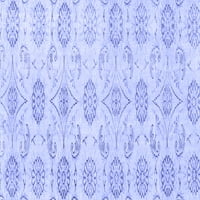 Ahgly Company Machine ПРОЧАВАНЕ НА ВЪЗДУШНИ ПЕРСИНСКИ Сини традиционни килими, 7 '10'