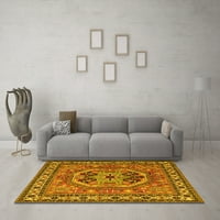Ahgly Company Indoor Rectangle Персийски жълти традиционни килими, 8 '12'