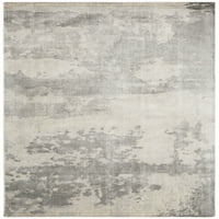 Mirage Clematis Резюме за килим, сив, 9 '12'